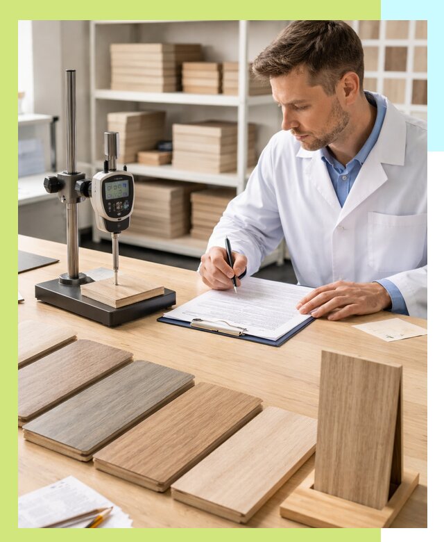 Сертификация ламината с испытаниями и оформлением документов в Воткинске