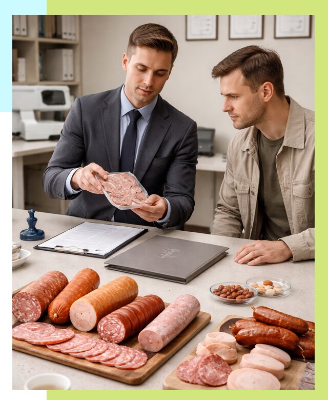 Сертификация колбасных изделий в Воткинске от 7770 р. | Алешин-Втк