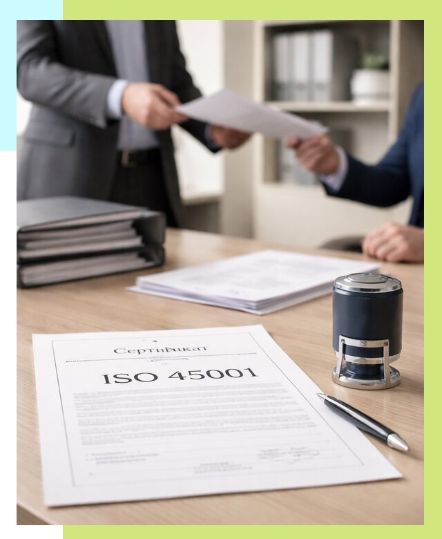 Сертификат ISO 45001 в Воткинске под ключ от 46620 р. | Алешин-Втк