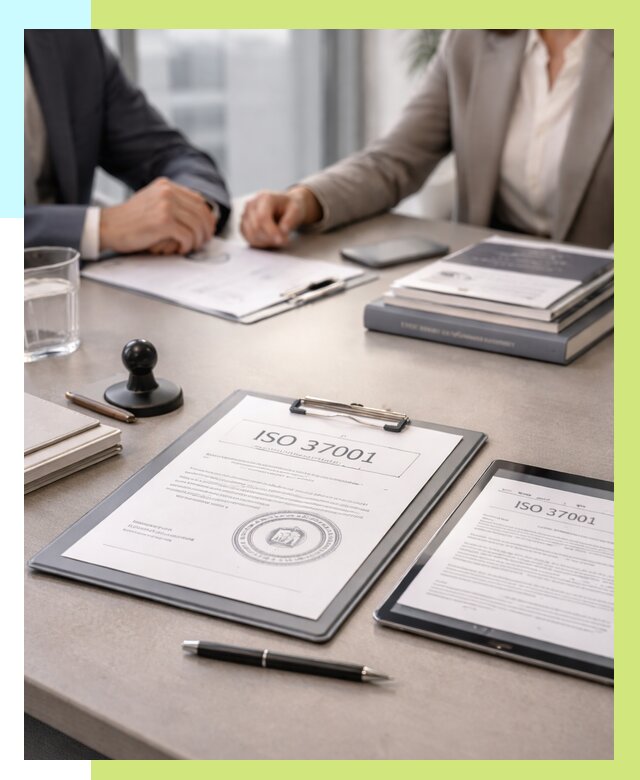 Сертификат ISO 37001 в Воткинске оформить от 124320 р. Алешин-Втк